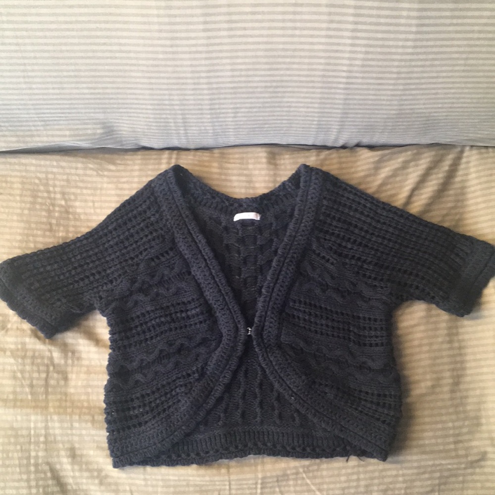 Black Knit Shrug